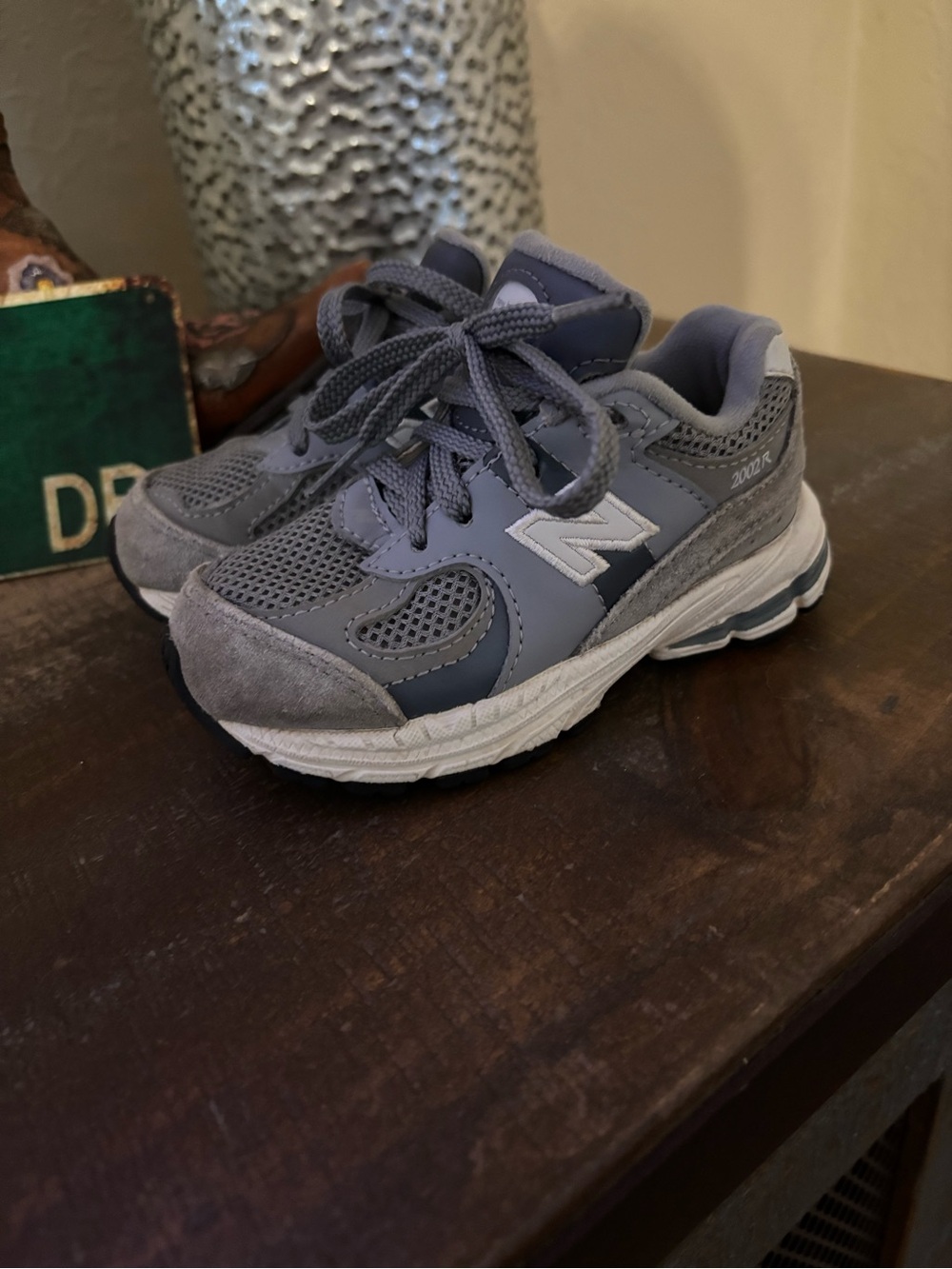 New Balance Toddler size 5 Gray and White Athletic Sneakers